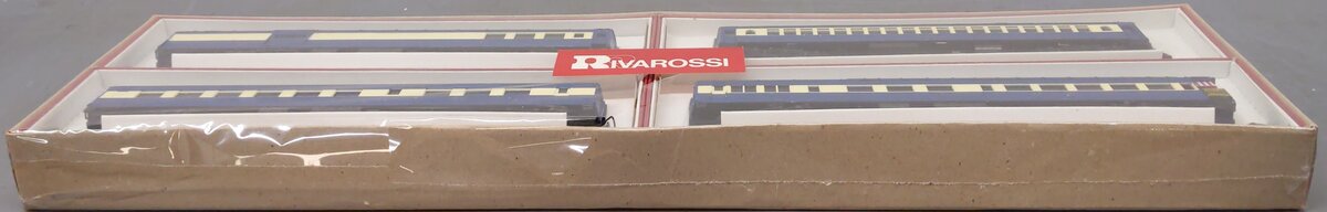 Rivarossi 2684 HO Scale The Blue Comet Passenger Cars (Set of 4) NIB