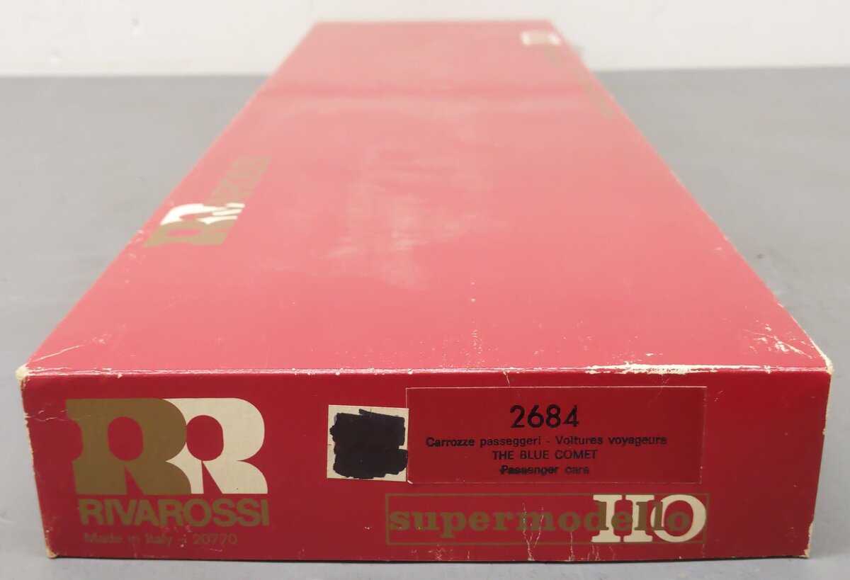 Rivarossi 2684 HO Scale The Blue Comet Passenger Cars (Set of 4) NIB