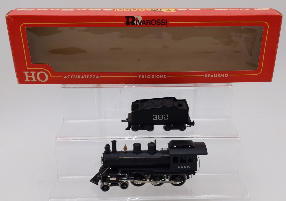 Rivarossi 1204 HO Illinois Central Railroad 4-6-0 Casey Jones Steam Loco #382 EX/Box