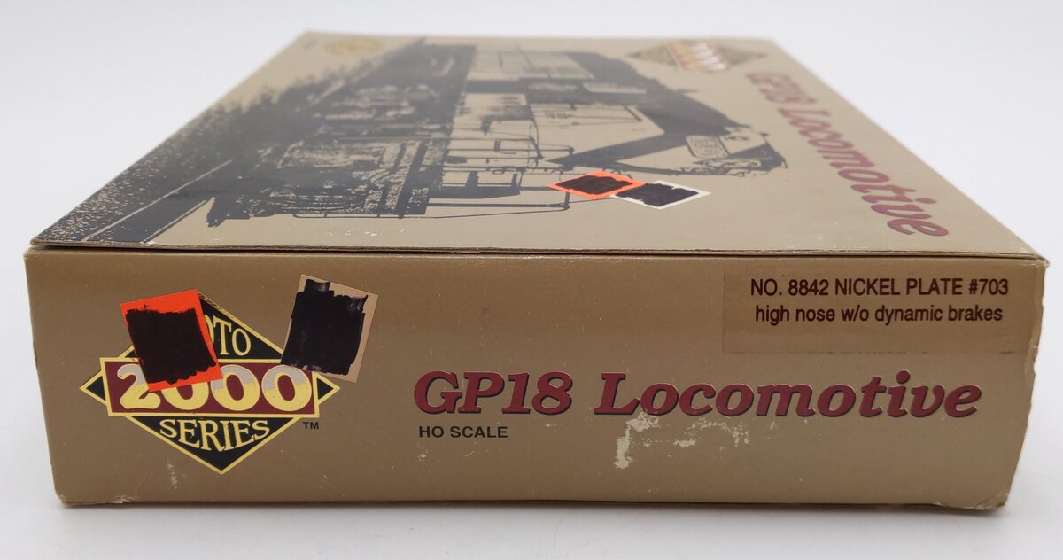 Proto 2000 8842 HO Scale Nickel Plate Road EMD GP18 Diesel Locomotive #703 EX/Box