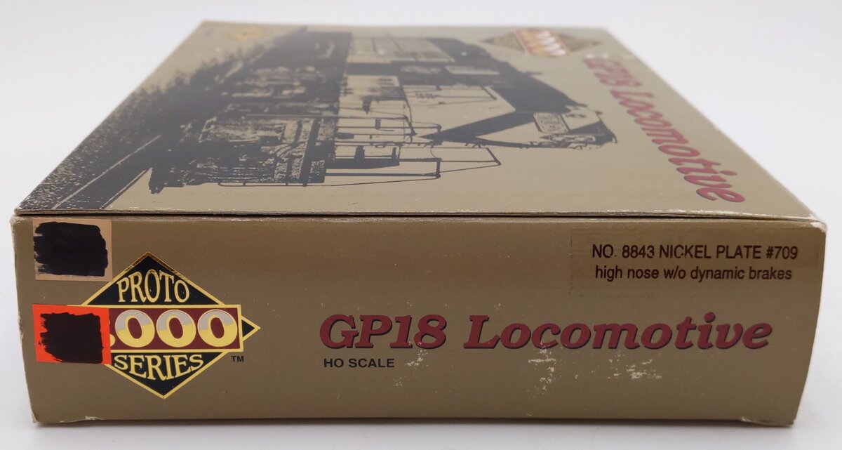 Proto 2000 8843 HO Nickel Plate GP18 High Nose Diesel Locomotive #709 LN/Box