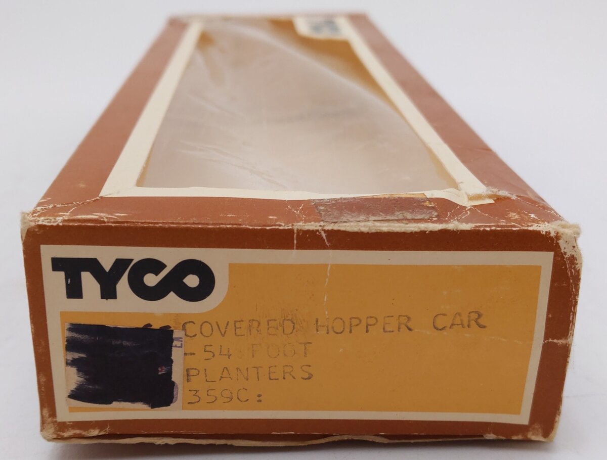 Tyco 359C HO Scale Planters Peanuts 3-Bay Covered Hopper #23090 VG/Box