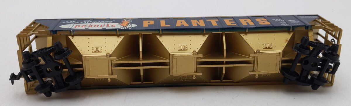 Tyco 359C HO Scale Planters Peanuts 3-Bay Covered Hopper #23090 VG/Box