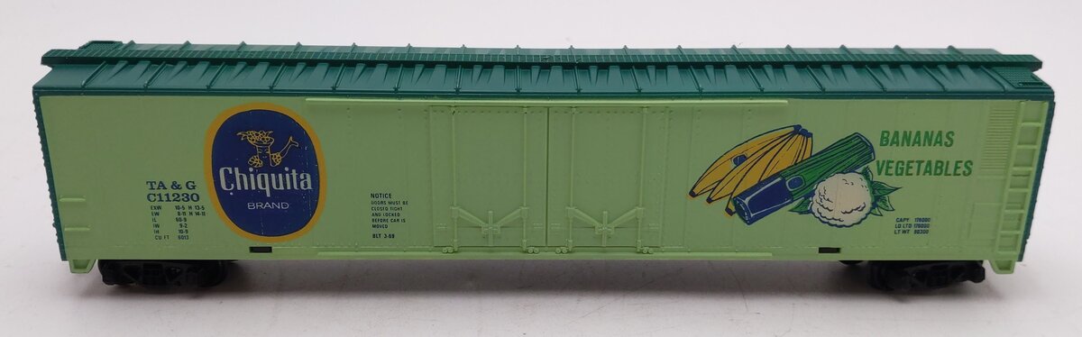 Tyco 360D HO Scale Chiquita Brand Bananas & Vegetables Reefer Car #C11230 EX/Box