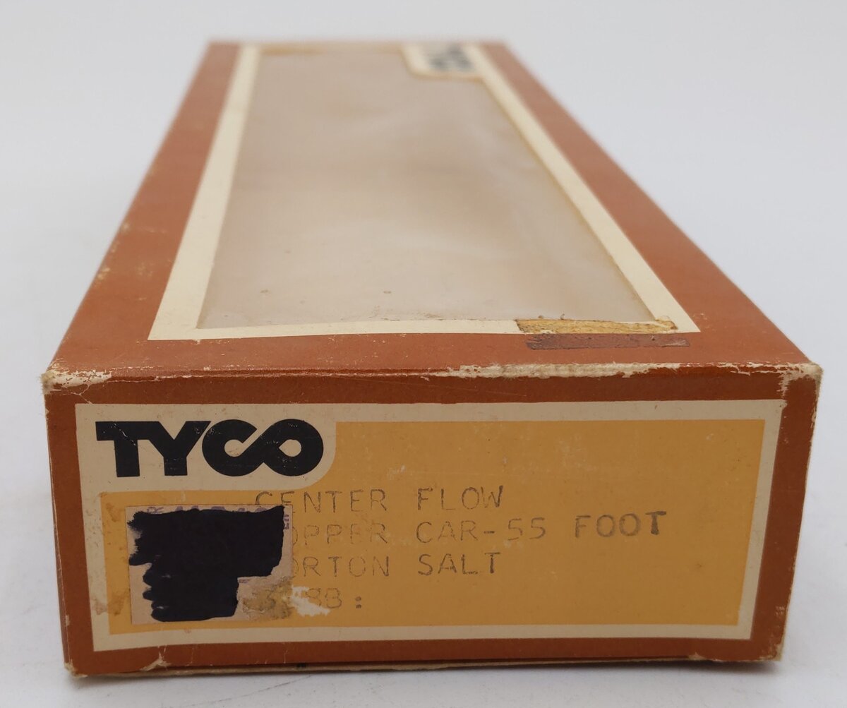 Tyco 358B HO Scale Morton Salt Center Flow Hopper Car #62004 EX/Box