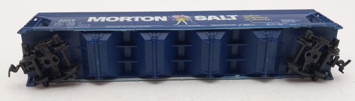 Tyco 358B HO Scale Morton Salt Center Flow Hopper Car #62004 EX/Box