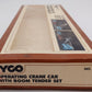 Tyco 865 HO Scale Operating Crane Car w/ Boom Tender Set (Set of 2) EX/Box