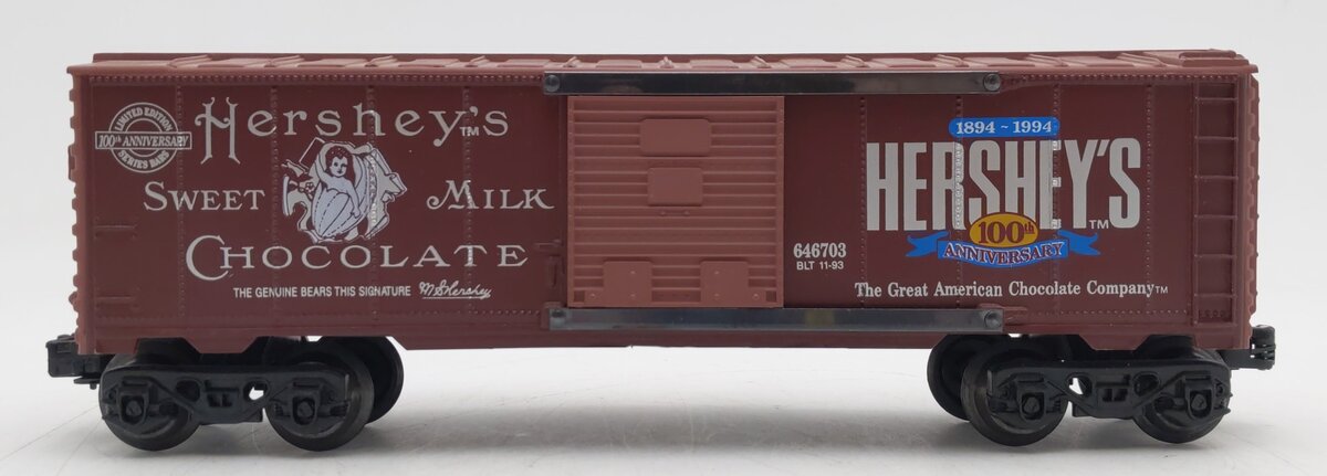 K-Line K646703 O Gauge Hershey's 100th Anniversary Boxcar EX