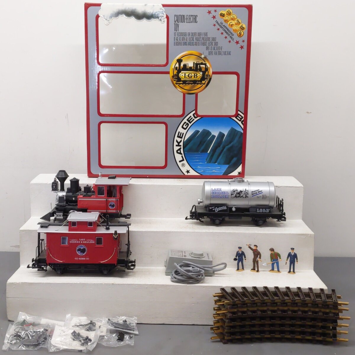 LGB 25401 G Scale Lake George & Boulder Steam Train Set EX/Box