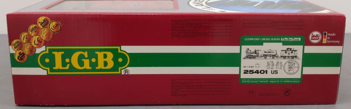 LGB 25401 G Scale Lake George & Boulder Steam Train Set EX/Box