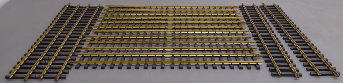 Aristo-Craft 11060 Euro Brass 24" Straight Track Sections [10] VG