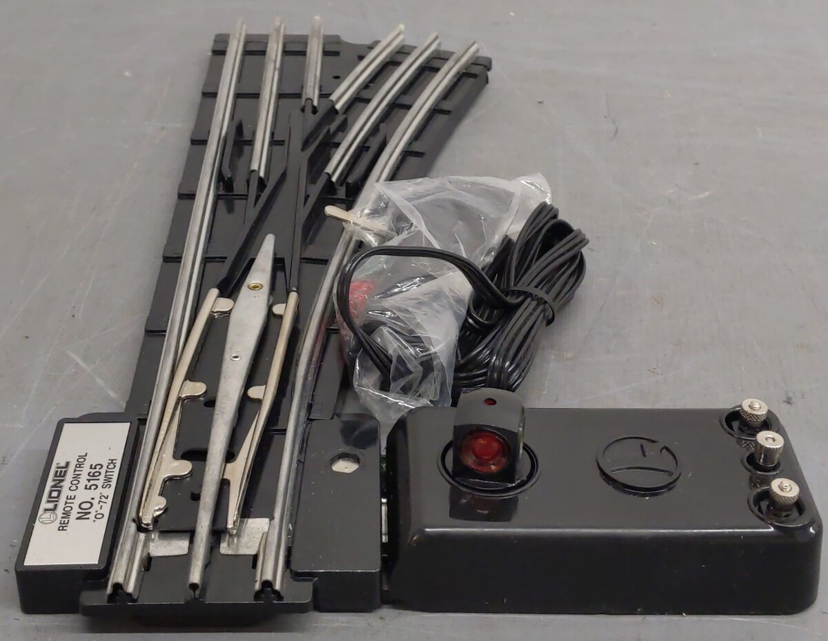 Lionel 6-5165 O72 Right Hand Remote Switch Turnout EX/Box