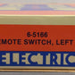 Lionel 6-5166 O72 Left Hand Remote Switch/Turnout EX/Box
