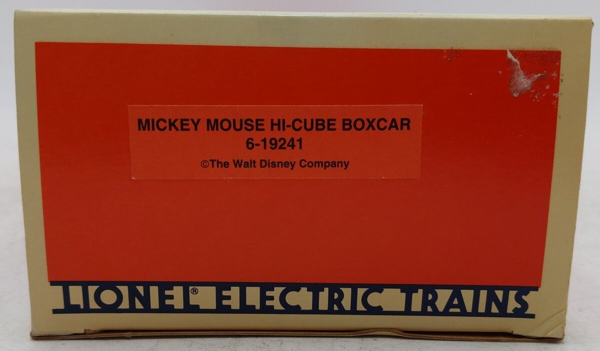 Lionel 6-19241 O Gauge Disney Mickey Mouse Hi Cube Boxcar #19241 EX/Box
