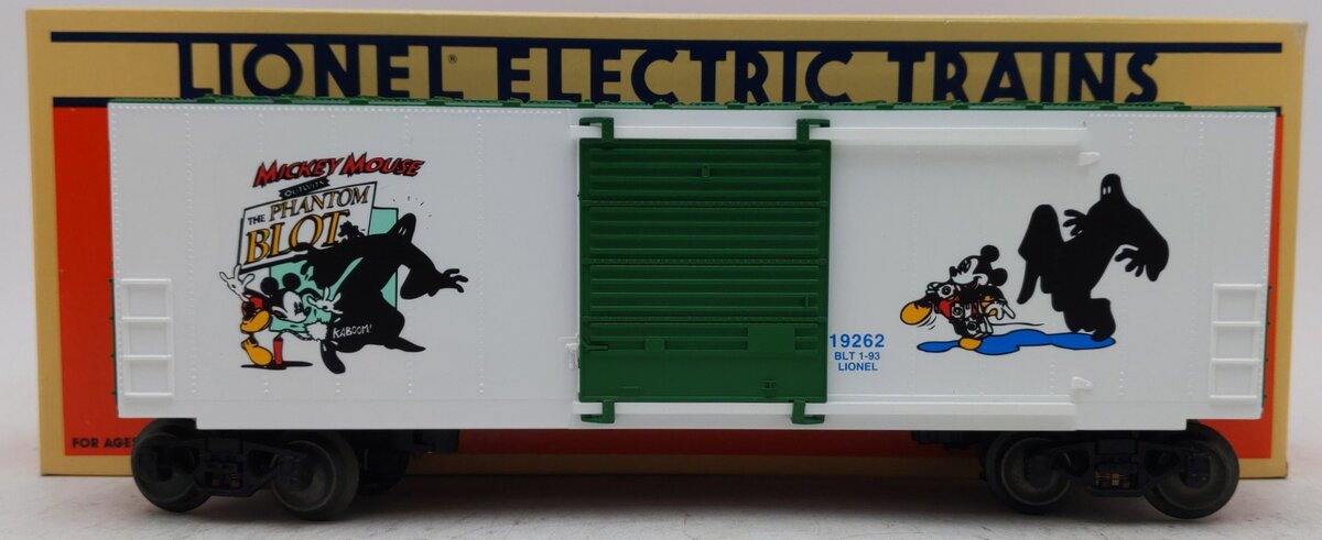 Lionel 6-19262 O Gauge Perils of Mickey High-Cube Boxcar II EX/Box