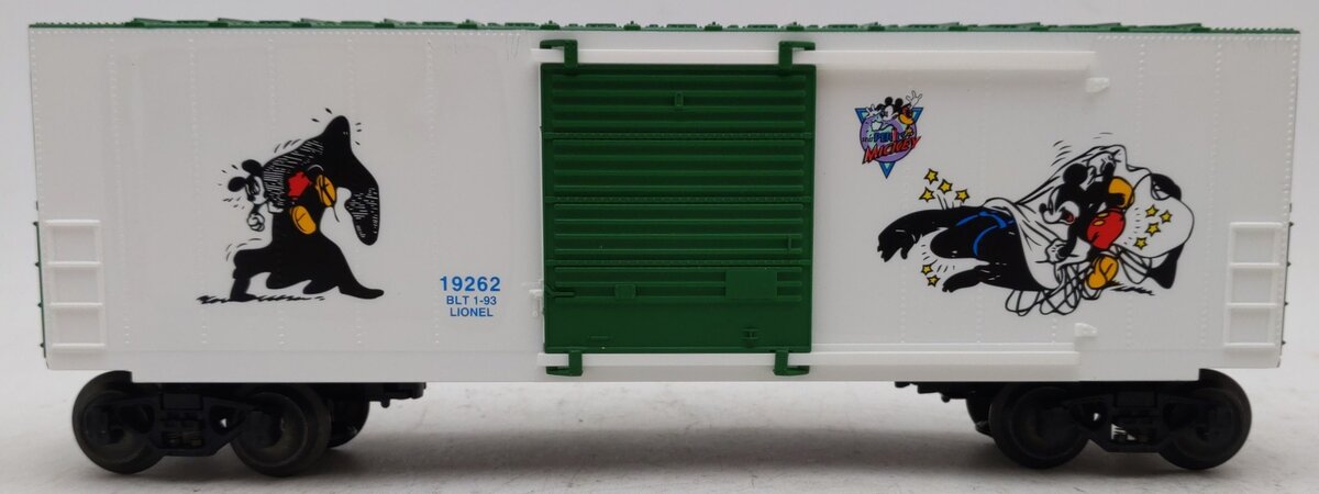 Lionel 6-19262 O Gauge Perils of Mickey High-Cube Boxcar II EX/Box