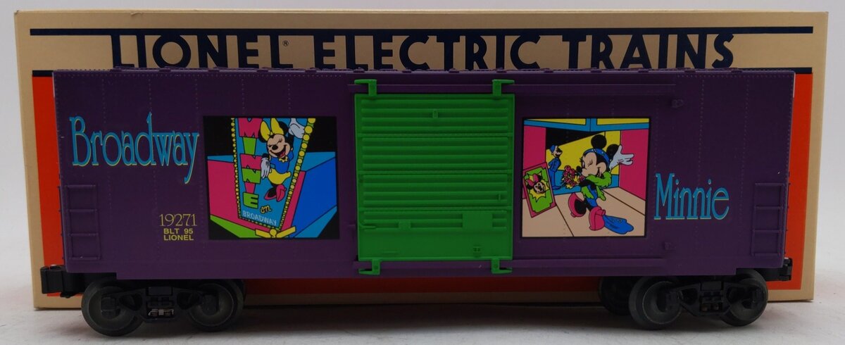 Lionel 6-19271 O Gauge Disney Broadway Minnie Mouse Hi-Cube Boxcar EX/Box