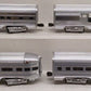MTH 20-6016 O Gauge Santa Fe 60' Aluminum Passenger Cars (Set of 4) EX/Box
