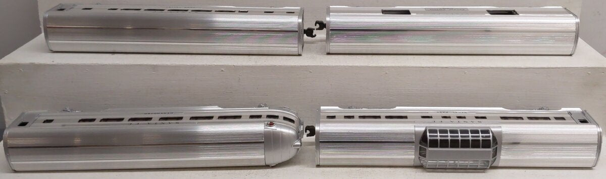MTH 20-6016 O Gauge Santa Fe 60' Aluminum Passenger Cars (Set of 4) EX/Box