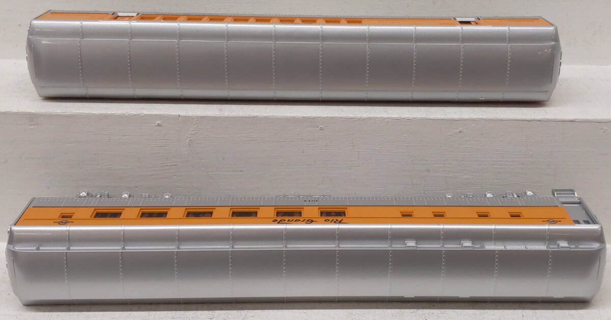 MTH 20-4103 O Rio Grande 70' Madison Combine/Diner Passenger Car Set (Set of 2) EX/Box
