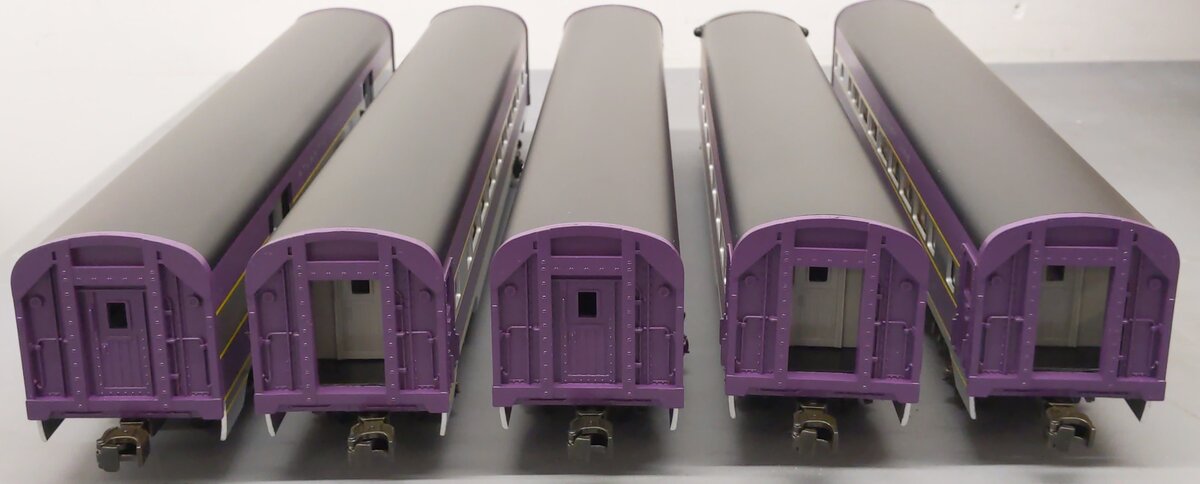 MTH 20-6500 O Atlantic Coast Line 70' Aluminum Passenger Car Set (Set of 5) EX/Box