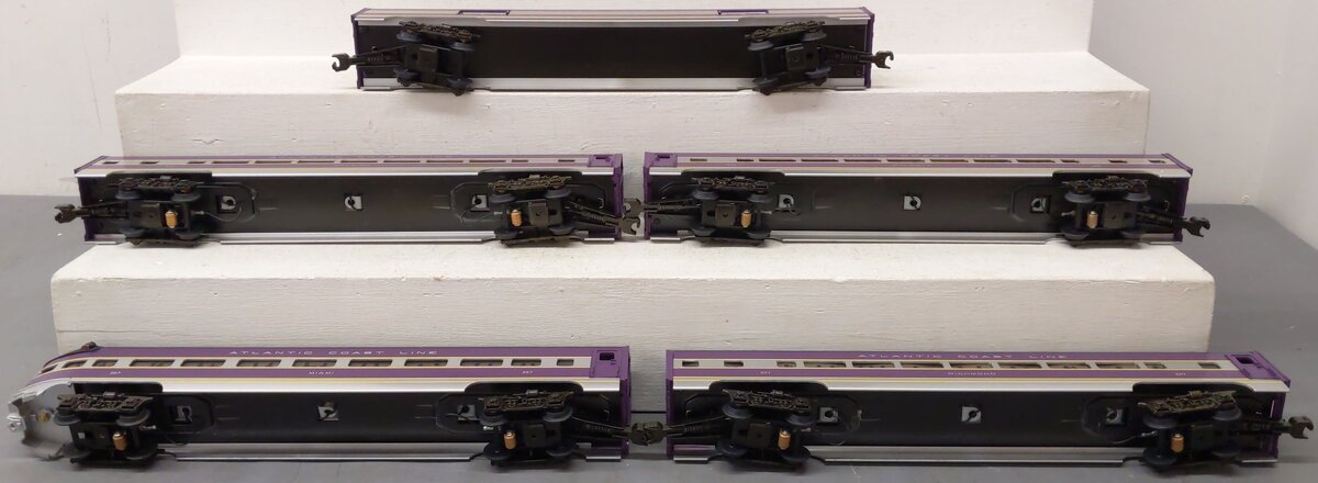 MTH 20-6500 O Atlantic Coast Line 70' Aluminum Passenger Car Set (Set of 5) EX/Box