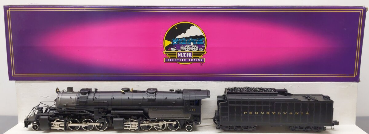 MTH 20-3011-1 O Gauge PRR 2-8-8-2 Mallet Steam Locomotive w/PS1 #374 LN/Box