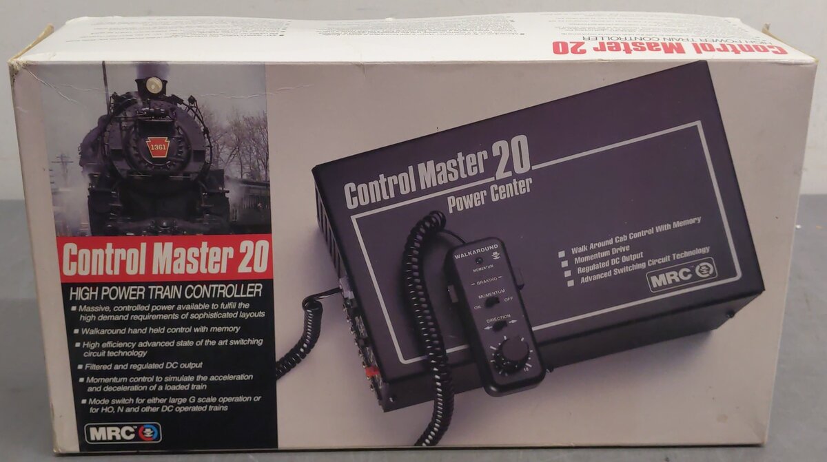 MRC 20 N & HO Trains Control Master 20 Power Center EX/Box