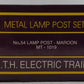 MTH 20-1019 O No.54 Maroon Lamp Post Set EX/Box