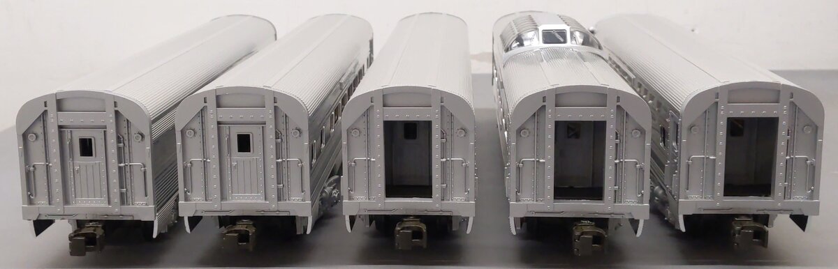 MTH 20-6004 O California Zephyr 60' Aluminum Passenger Car Set (Set of 5) EX/Box