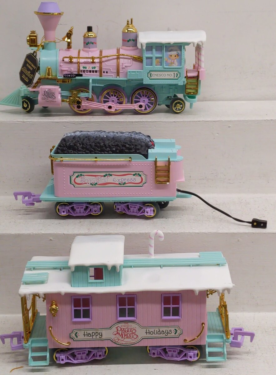 Enesco 152595 Sugar Town Holiday Express G Gauge Steam Train Set EX/Box