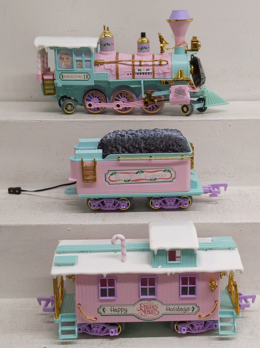 Enesco 152595 Sugar Town Holiday Express G Gauge Steam Train Set EX/Box