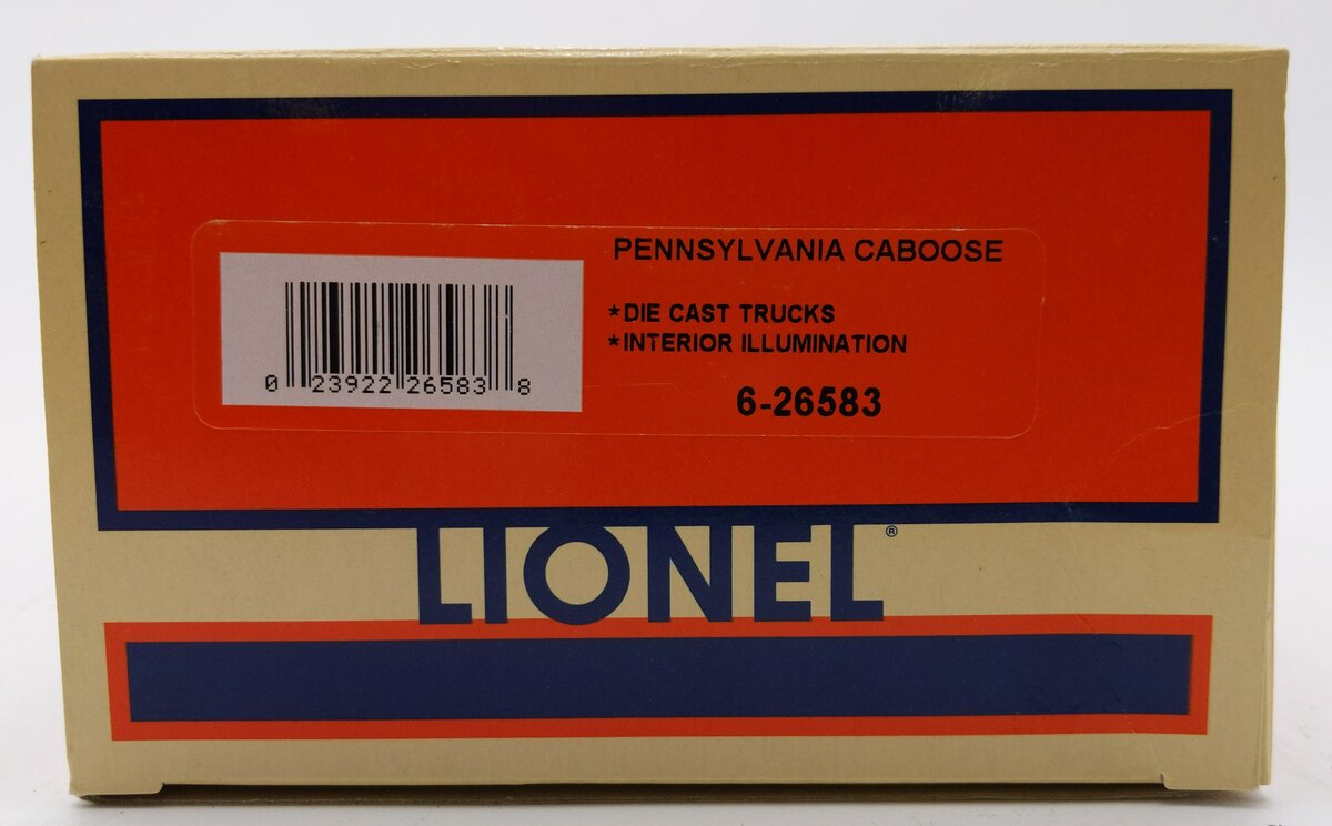 Lionel 6-26583 O Gauge Pennsylvania Illuminated Caboose #477814 LN/Box