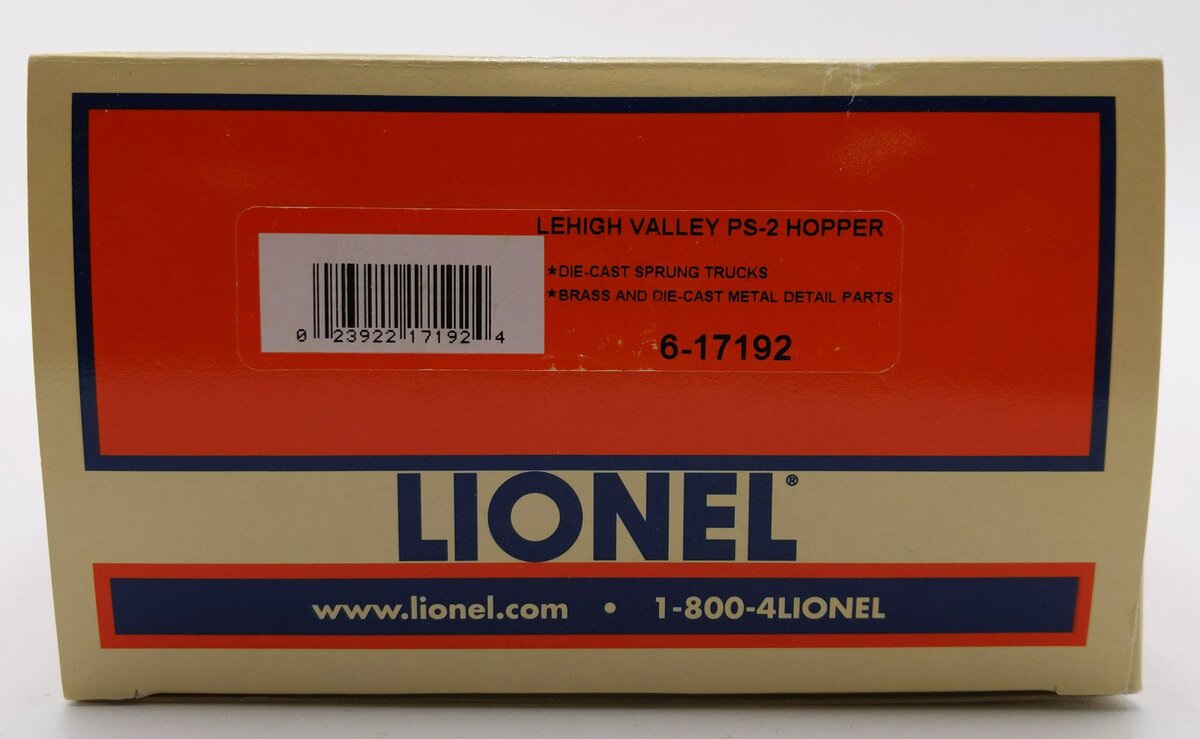 Lionel 6-17192 O Gauge Lehigh Valley PS-2 Hopper Car #51118 EX/Box