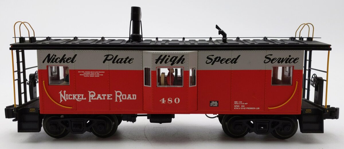Lionel 6-17643 O Gauge Nickel Plate Road Lighted Caboose #480 LN/Box