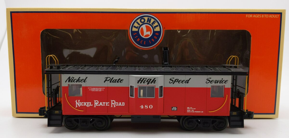 Lionel 6-17643 O Gauge Nickel Plate Road Lighted Caboose #480 LN/Box