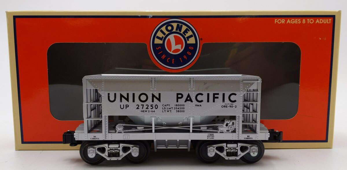 Lionel 6-17806 O Gauge Union Pacific Ore Hopper Car w/o Coal Load  #27250 EX/Box