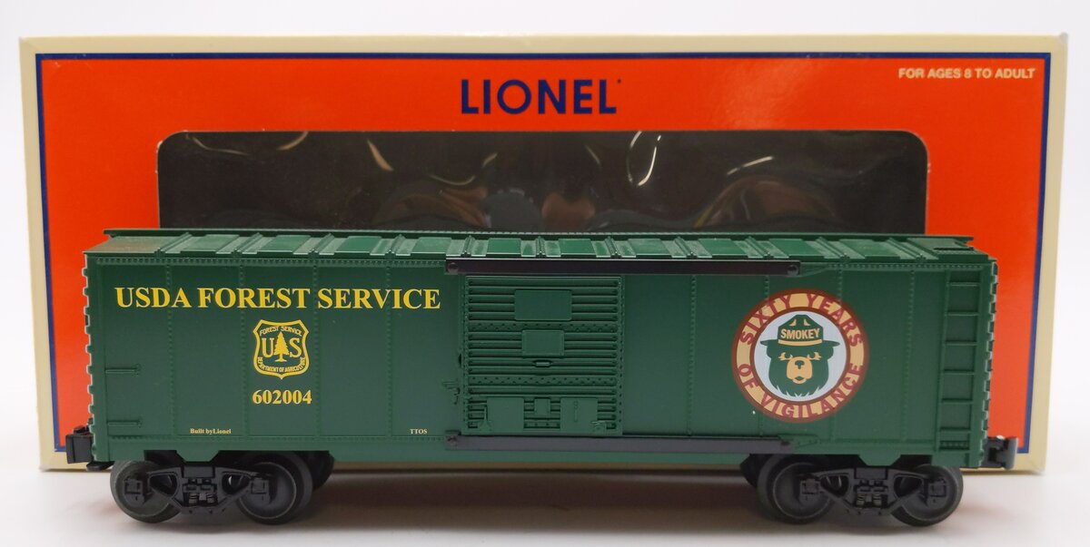 Lionel 6-52335 O Gauge Smokey Bear & USDA Forest Service Boxcar #602004 LN/Box