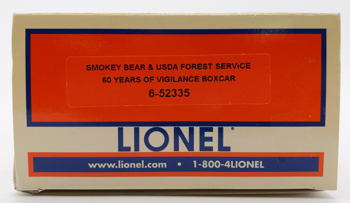 Lionel 6-52335 O Gauge Smokey Bear & USDA Forest Service Boxcar #602004 LN/Box