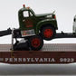 Lionel 6-17518 O Gauge Pennsylvania Flatcar with 2 Corgi Mack AEC Trucks #9823 EX/Box