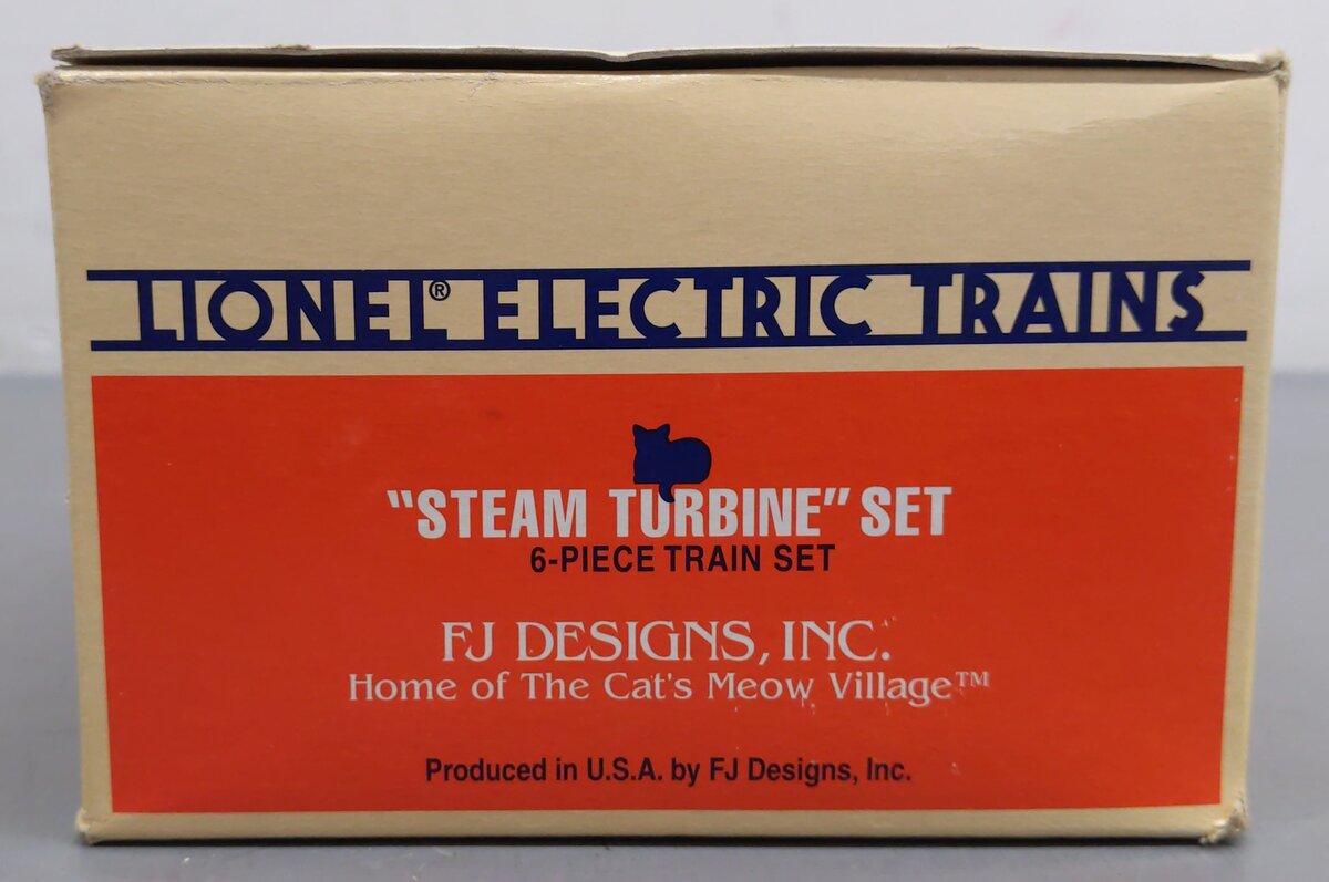 Lionel 6-9383 Cat's Meow Village "Steam Turbine" 6 Piece Wooden Block Set LN/Box