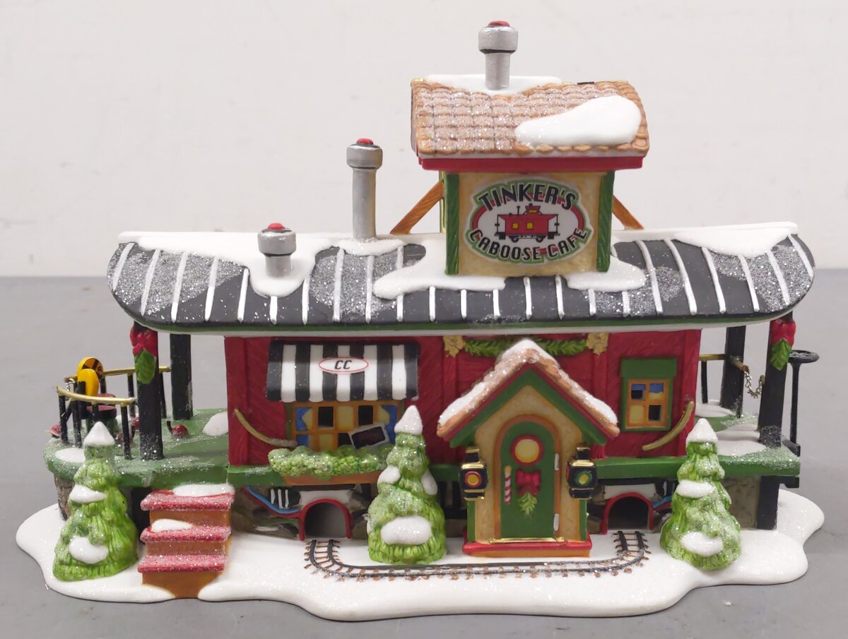 Department 56 56896 North Pole Series Tinker's Caboose Cafe EX/Box