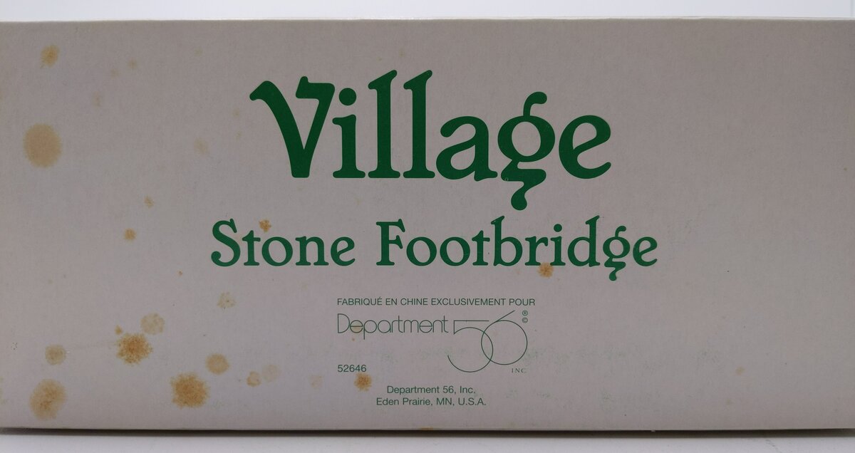 Dept 56 52646 Village Stone Footbridge LN/Box