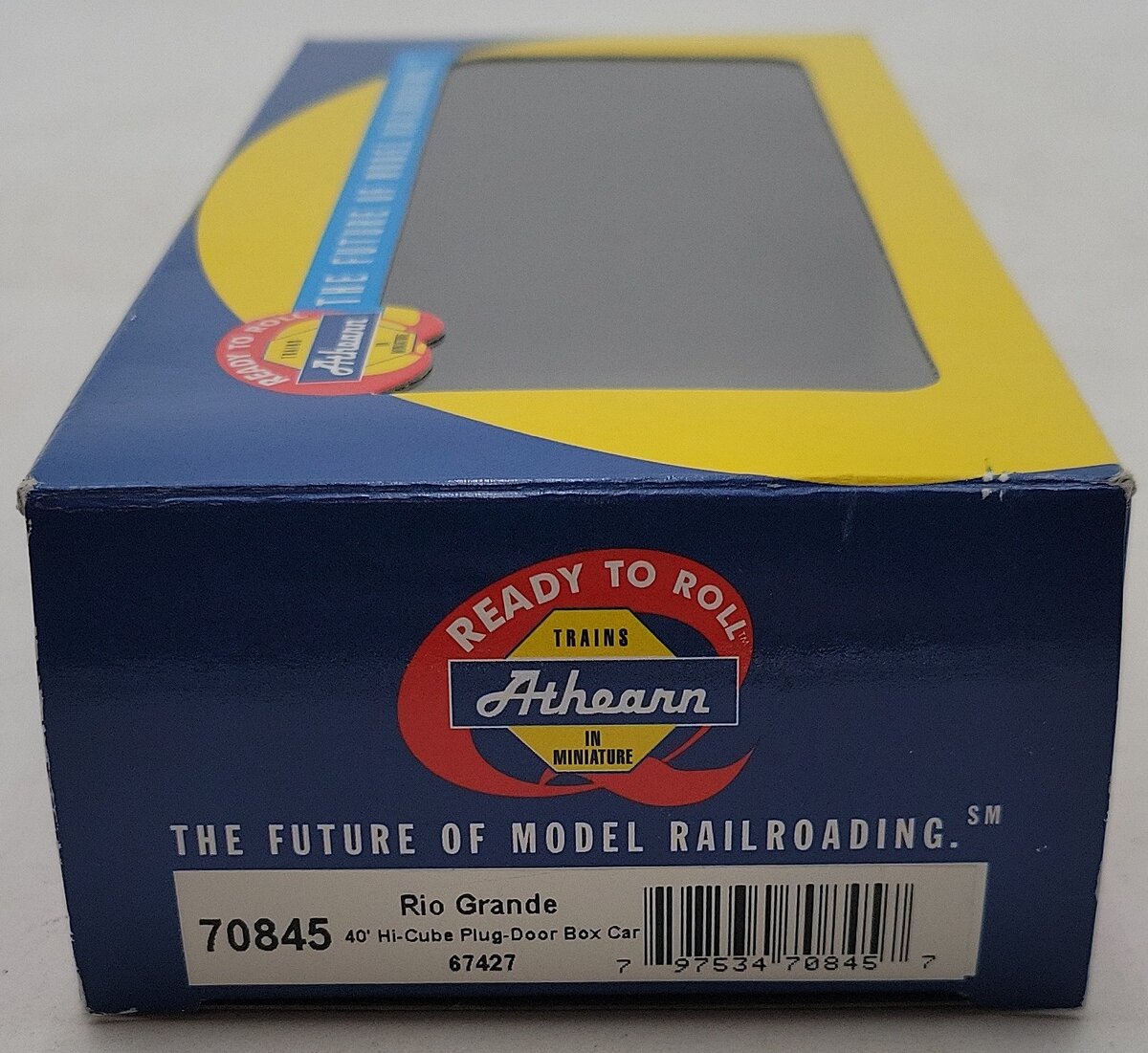 Athearn 70845 HO Scale Rio Grande 40' Hi-Cube Plug-Door Boxcar #67427 NIB