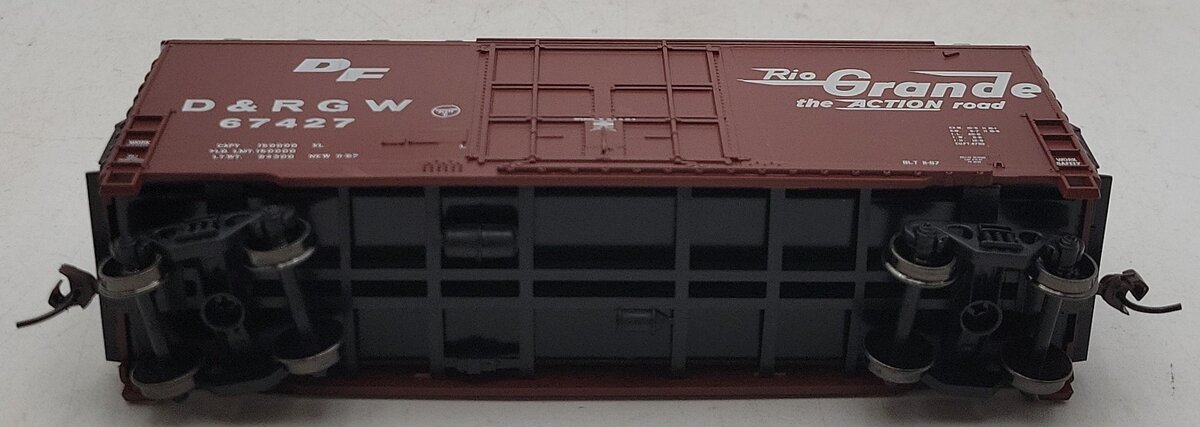 Athearn 70845 HO Scale Rio Grande 40' Hi-Cube Plug-Door Boxcar #67427 NIB