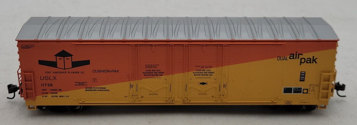 Athearn 91384 HO Scale Ft. Vancouver Plywood 50' Double-Plug Door Boxcar #11736 NIB