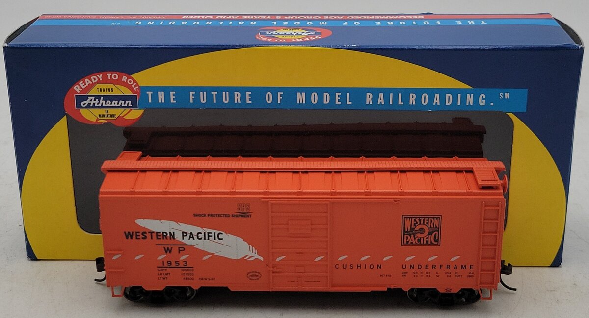 Athearn 70321 HO Scale Western Pacific 40' Box Car #1953 NIB