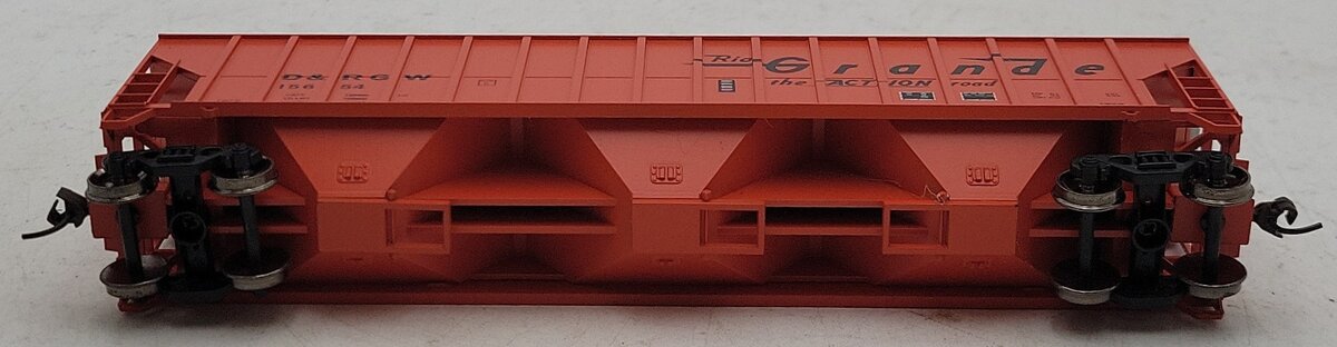 Athearn 92758 HO Scale Rio Grande 54' FMC Covered Hopper #15654 NIB
