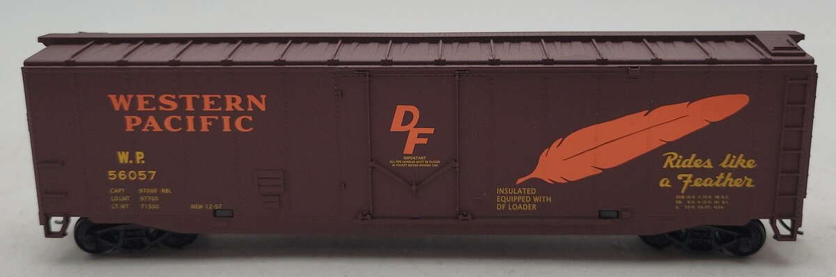 Walthers 931-675 HO Scale Western Pacific 50' Plug Door Boxcar #56057 NIB