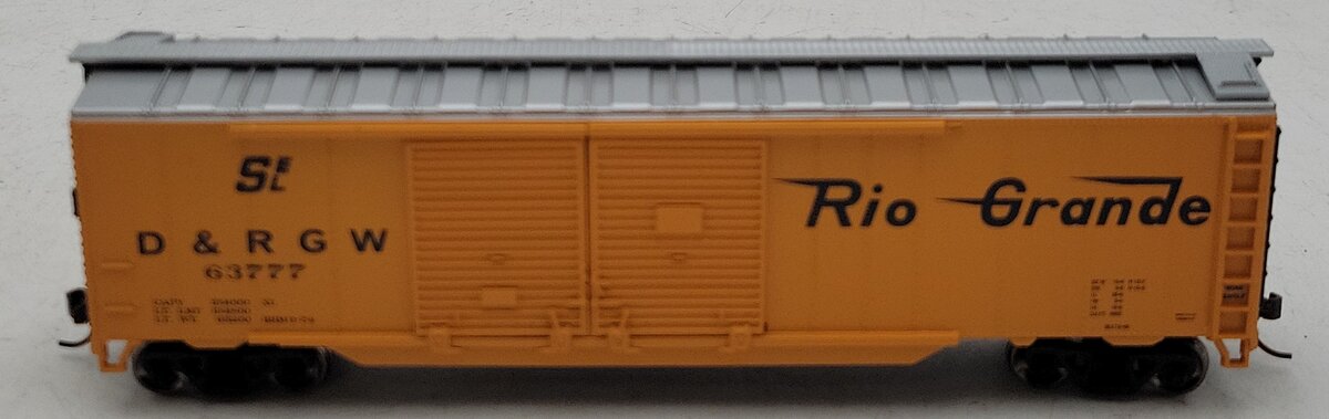Athearn 92439 HO Scale Rio Grande 50' Double Door Boxcar #63777 NIB